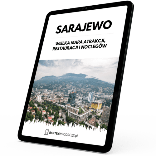 Sarajewo mapa atrakcji turystycznych