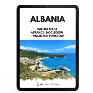 Albania mapa atrakcji turystycznych