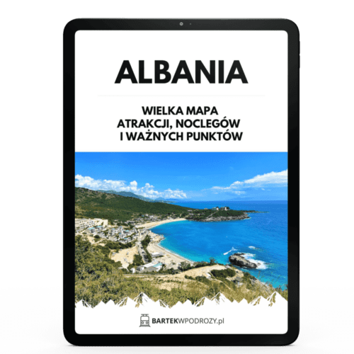 Albania mapa atrakcji turystycznych