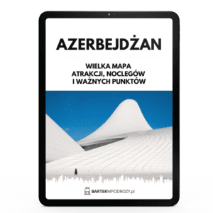 Azerbejdżan mapa atrakcji turystycznych