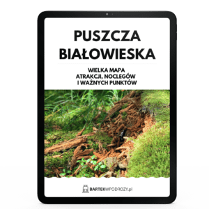 Puszcza Białowieska mapa atrakcji turystycznych