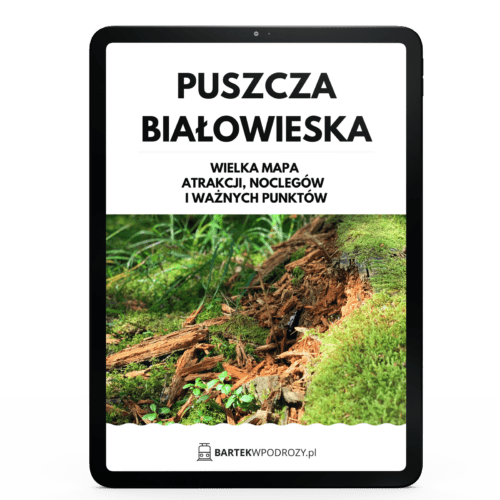 Puszcza Białowieska mapa atrakcji turystycznych